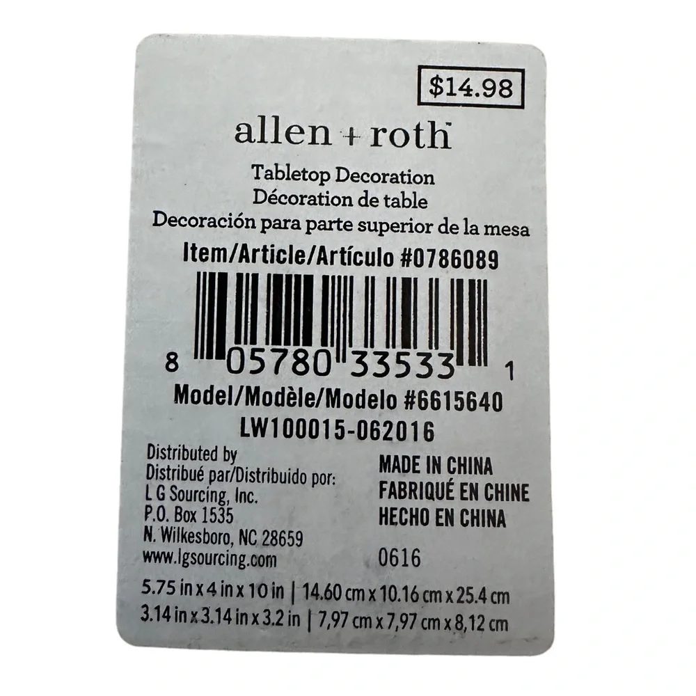 Allen + Roth Tabletop Christmas Decoration nwt‎